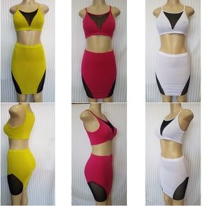 womens summer sets (various colors and sizes).